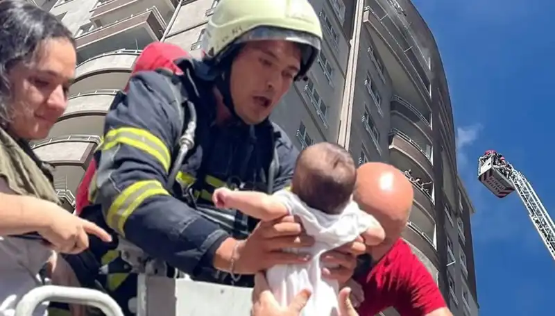Kayseri’de 14 Katlı Binada Yangın: Mahallede Panik ve Korku Hakim Oldu