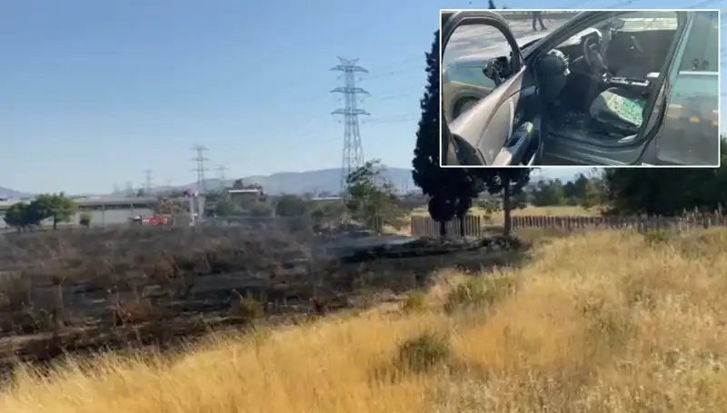 İzmir'de Otluk Alan Yangını Korkutucu Bir Şekilde AVM Otoparkına Ulaştı