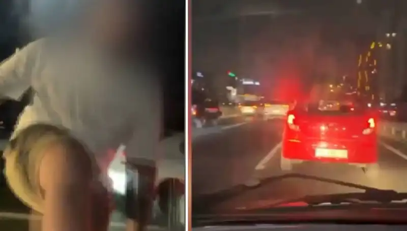 Trafik Magandası Kameralara Yansıdı: Korkunç Anlarda Çekilen Görüntüler!