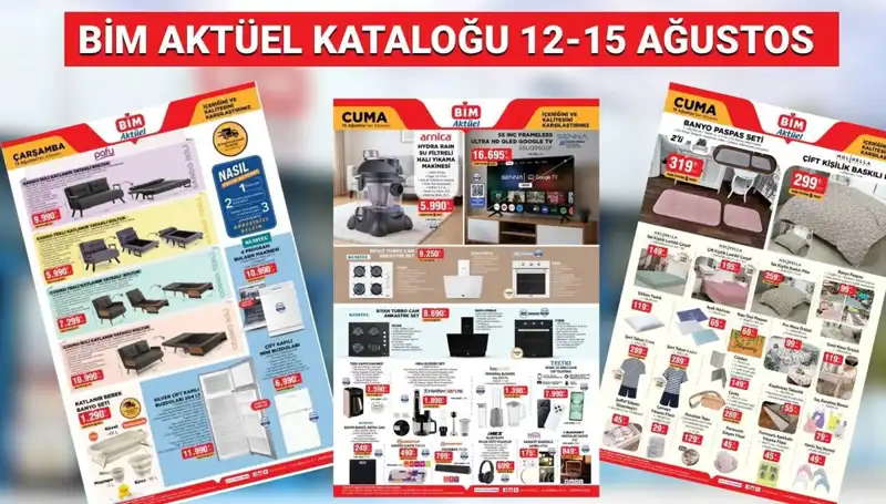BİM 12-15 Ağustos 2025 Aktüel Kataloğu: Yeni Ürünlerle Alışveriş Keyfi Başlıyor!
